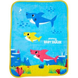 imagePokemon Anime Pikachu and Eevee Kids Bedding Super Soft Micro Raschel Throw 46 in x 60 in Official Licensed Product by FrancoBaby Shark  Yellow