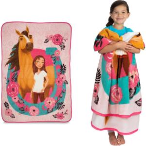 imagePokemon Anime Pikachu and Eevee Kids Bedding Super Soft Micro Raschel Throw 46 in x 60 in Official Licensed Product by FrancoSpirit Riding Free