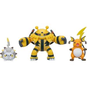 imagePokemon Battle Figure 3 Pack  Features 2Inch Pancham and Lucario and 3Inch Infernape Battle FiguresElectrictype