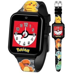 imagePokmon Interactive Kids Smartwatch  Touchscreen Watch with Games Camera Voice Recorder Step Tracker Alarm amp Timer  10 Pokmon Watch Faces USB Rechargeable  Fits Wrists 55 to 8Black