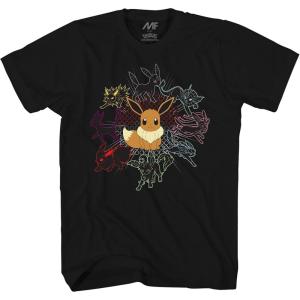 imagePokmon Mono Eeveeloutions Eevee TShirtBlack