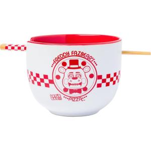 imageSilver Buffalo Pokemon Pikachu Ceramic Ramen Noodle Rice Bowl with Chopsticks Microwave Safe 20 OuncesFive Night at Freddys Fazbear Pizza