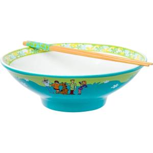 imageSilver Buffalo Pokemon Pikachu Ceramic Ramen Noodle Rice Bowl with Chopsticks Microwave Safe 20 OuncesScooby Doo Group Groovy Big