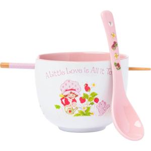 imageSilver Buffalo Pokemon Pikachu Ceramic Ramen Noodle Rice Bowl with Chopsticks Microwave Safe 20 OuncesStrawberry Shortcake A Little Love Spoon