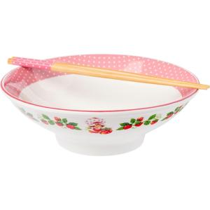 imageSilver Buffalo Pokemon Pikachu Ceramic Ramen Noodle Rice Bowl with Chopsticks Microwave Safe 20 OuncesStrawberry Shortcake Vines Big