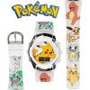 imageAccutime Kids Pokemon Digital LCD Quartz Watch for Boys Girls and Adults All AgesPikachu White