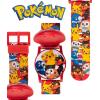 imageAccutime Kids Pokemon Digital LCD Quartz Watch for Boys Girls and Adults All AgesPokeball Red