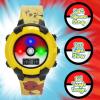 imageAccutime Kids Pokemon Digital LCD Quartz Watch for Boys Girls and Adults All AgesPokeball Yellow