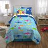 imageFranco Kids Bedding Super Soft Comforter and Sheet Set with Sham 7 Piece Full Size PokemonBaby Shark
