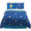imageFranco Kids Bedding Super Soft Comforter and Sheet Set with Sham 7 Piece Full Size PokemonBaby Shark