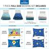 imageFranco Kids Bedding Super Soft Comforter and Sheet Set with Sham 7 Piece Full Size PokemonBaby Shark
