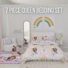 imageFranco Kids Bedding Super Soft Comforter and Sheet Set with Sham 7 Piece Full Size PokemonGabbys Dollhouse