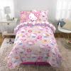 imageFranco Kids Bedding Super Soft Comforter and Sheet Set with Sham 7 Piece Full Size PokemonHello Kitty  Rainbow Garden