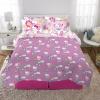 imageFranco Kids Bedding Super Soft Comforter and Sheet Set with Sham 7 Piece Full Size PokemonHello Kitty  Rainbow Garden