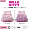 imageFranco Kids Bedding Super Soft Comforter and Sheet Set with Sham 7 Piece Full Size PokemonHello Kitty  Rainbow Garden