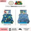 imageFranco Kids Bedding Super Soft Comforter and Sheet Set with Sham 7 Piece Full Size PokemonMario