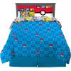 imageFranco Kids Bedding Super Soft Comforter and Sheet Set with Sham 7 Piece Full Size PokemonPokemon