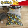imageFranco Kids Bedding Super Soft Comforter and Sheet Set with Sham 7 Piece Full Size PokemonPokemon Color Lines