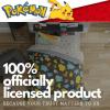 imageFranco Kids Bedding Super Soft Comforter and Sheet Set with Sham 7 Piece Full Size PokemonPokemon Color Lines