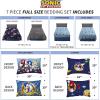 imageFranco Kids Bedding Super Soft Comforter and Sheet Set with Sham 7 Piece Full Size PokemonSonic the Hedgehog