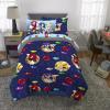 imageFranco Kids Bedding Super Soft Comforter and Sheet Set with Sham 7 Piece Full Size PokemonSonic the Hedgehog