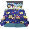 imageFranco Kids Bedding Super Soft Comforter and Sheet Set with Sham 7 Piece Full Size PokemonSpongebob Squarepants