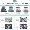 imageFranco Kids Bedding Super Soft Comforter and Sheet Set with Sham 7 Piece Full Size PokemonSpongebob Squarepants