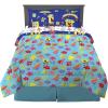 imageFranco Kids Bedding Super Soft Comforter and Sheet Set with Sham 7 Piece Full Size PokemonSpongebob Squarepants