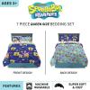 imageFranco Kids Bedding Super Soft Comforter and Sheet Set with Sham 7 Piece Full Size PokemonSpongebob Squarepants