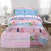 imageFranco Kids Bedding Super Soft Comforter and Sheet Set with Sham 7 Piece Full Size PokemonSuper Mario Girl