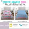 imageFranco Kids Bedding Super Soft Comforter and Sheet Set with Sham 7 Piece Full Size PokemonSuper Mario Girl