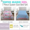 imageFranco Kids Bedding Super Soft Comforter and Sheet Set with Sham 7 Piece Full Size PokemonSuper Mario Girl