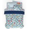 imageFranco Kids Bedding Super Soft Comforter and Sheet Set with Sham 7 Piece Full Size PokemonThe Smurfs  Blue Original