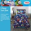 imageFranco Kids Bedding Super Soft Comforter and Sheet Set with Sham 7 Piece Full Size PokemonThomas  Friends