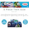 imageFranco Kids Bedding Super Soft Comforter and Sheet Set with Sham 7 Piece Full Size PokemonThomas  Friends