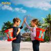 imageJazwares Pokmon Carry Case Beach Battle Playset  Portable Transforming Backpack Playset with Action Features and 2inch Pikachu Battle Figure