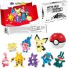 imageMEGA Pokemon Building Toys Set Trainer 8 Pack with 189 Pieces 8 Articulated and Poseable Characters 2 Inches Tall for Kids