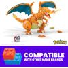 imageMEGA Pokmon Building Toys Set Charizard with 222 Pieces Articulated and Poseable 4 Inches Tall for KidsCharizard