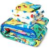 imageNORTHWEST Pokemon Full Sized Bed in a Bag Set Pikachu Eevee Anime Bedding for Girls Boys Light and SweetFirst Starters