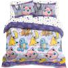 imageNORTHWEST Pokemon Full Sized Bed in a Bag Set Pikachu Eevee Anime Bedding for Girls Boys Light and SweetFriendly Battle
