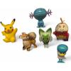imagePokmon Battle Figure 8 Pack  Features 2Inch Pikachu Eevee Appletun Growlithe Mimikyu Togepi 3Inch Raichu amp Hawlucha  Authentic Details