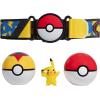 imagePokmon Pikachu Clip N Go Belt Set  2Inch Pikachu Battle Figure with Clip N Go Belt Plus Pok and Level Ball AccessoriesMulti