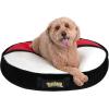 imagePokmon Poke Ball Pillow Pet Bed  30Inch Pet Bed with Machine Washable Removable Cover and Grip Dots