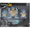 imagePokmon Select Evolution 3 Pack  Features 2Inch Squirtle 3Inch Wartortle amp 45Inch Blastoise Battle Figures  Authentic DetailsStyle 2