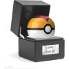 imageThe Wand Company Original Pok Ball Authentic Replica  Realistic Electronic DieCast Pok Ball with Display Case Light Features  Officially Licensed by PokmonLevel Ball
