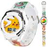 imageAccutime Kids Pokemon Digital LCD Quartz Watch for Boys Girls and Adults All AgesPikachu White