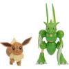 imagePokemon Battle Figure 2 Pack  2Inch Eevee and 45Inch Scyther Battle Ready FiguresEevee  Scyther