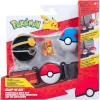 imagePokmon Pikachu Clip N Go Belt Set  2Inch Pikachu Battle Figure with Clip N Go Belt Plus Pok and Level Ball AccessoriesCharmander