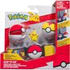imagePokmon Pikachu Clip N Go Belt Set  2Inch Pikachu Battle Figure with Clip N Go Belt Plus Pok and Level Ball AccessoriesMulti