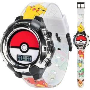 imageAccutime Kids Pokemon Digital LCD Quartz Watch for Boys Girls and Adults All AgesPokeball Multicolor
